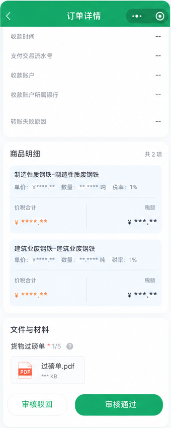 环票云订单审核真实产品界面